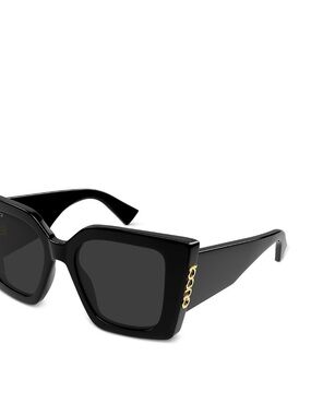 Gucci Black Butterly Sunglasses with Gold Logo